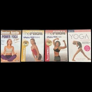 Lot Of 4, Denise Austin, The Firm and Power Yoga DVDs‎.